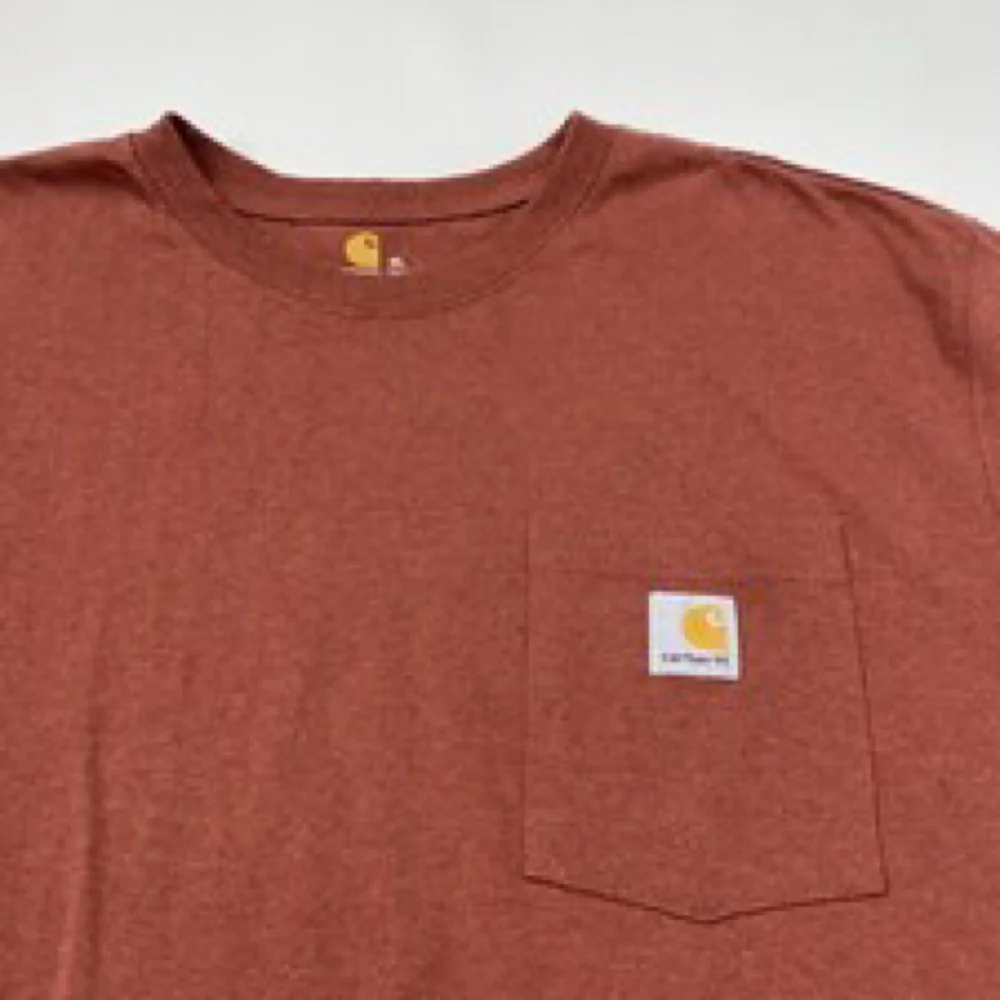 Carhartt Long Sleeve Pocket Maroon T-Shirt Sz 2XL - Picture 2 of 4